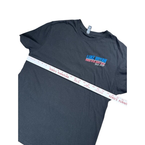 Luke Bryan Proud To Be Right Here 2021 Concert Tour T-Shirt Black Tee Men Large - Picture 6 of 9